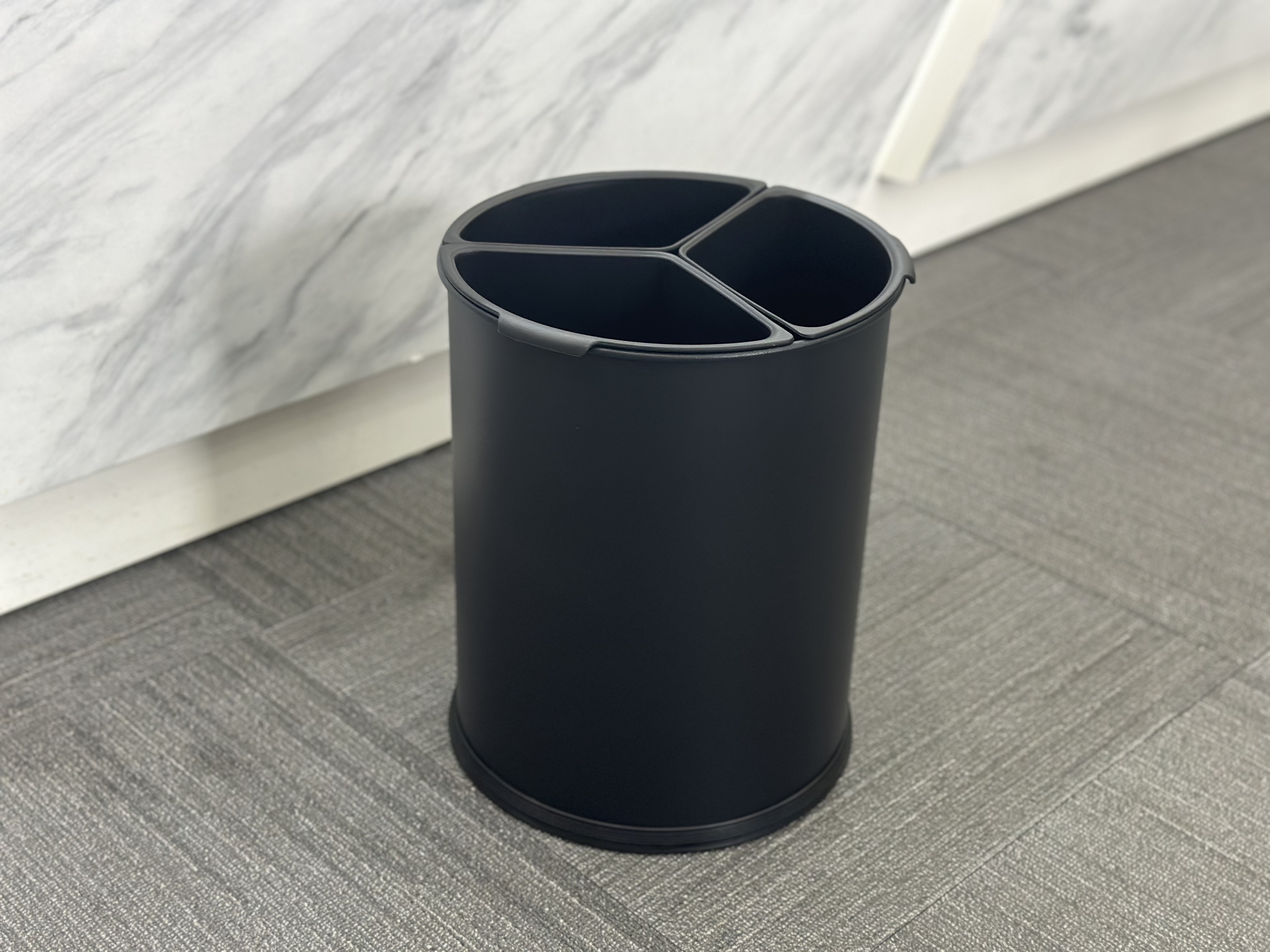Hotel Trash Can with 3 Inner Compartments KL-74