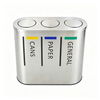 Good quality Stainless Steel 3 Classification Waste Can HW-168