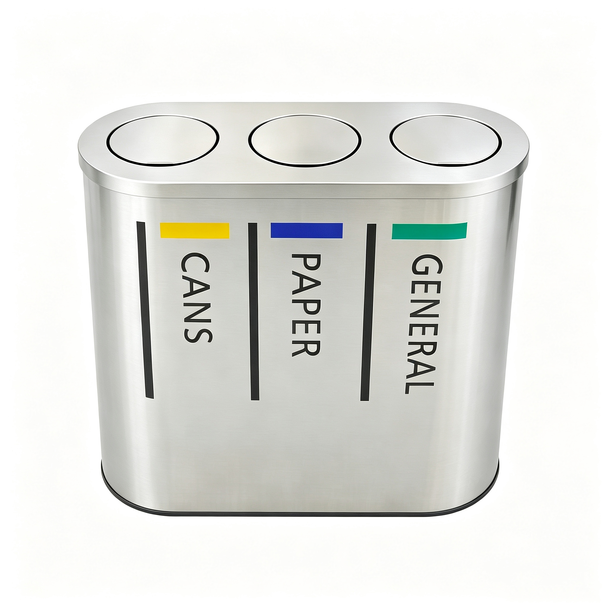 Good quality Stainless Steel 3 Classification Waste Can HW-168