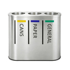 Good quality Stainless Steel 3 Classification Waste Can HW-168