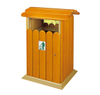  Outdoor waste can with plastic wood for garden HW-76